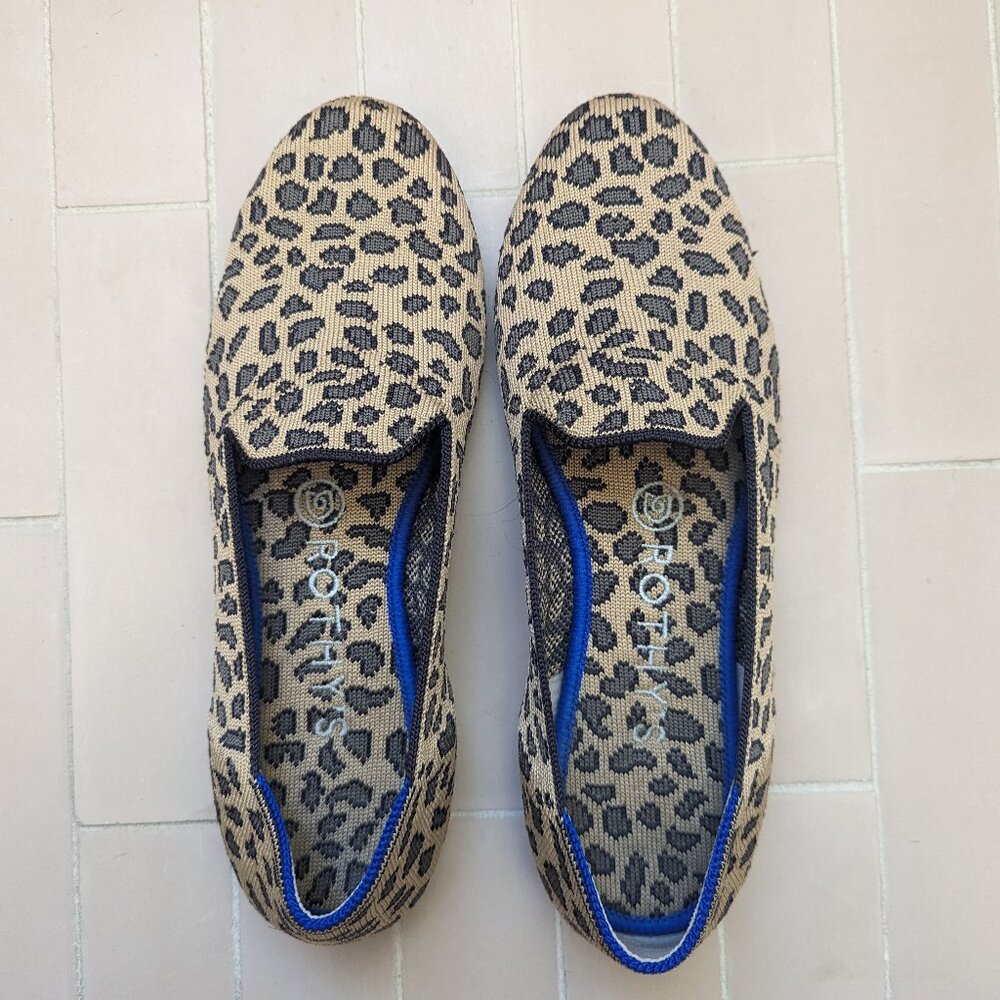 Rothys Loafers - Little Cat leopard print, 7.5